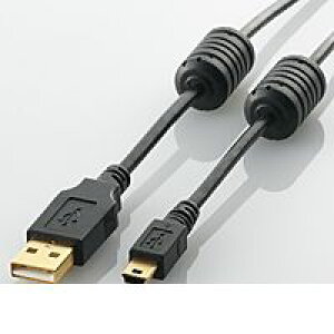 (LINE�N�[�|���L)ELECOM �G���R�� U2C-MF20BK �t�F���C�g�R�A�t��USB2�D0�P�[�u�� 2�D0m U2CMF20BK A-miniB�^�C�v �u���b�N USB�P�[�u�� �p�\�R�����Ӌ@��
