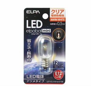 �����d�� ELPA LDT1CL-G-E12-G106 LED�i�c���K�^E12 LDT1CLGE12G106