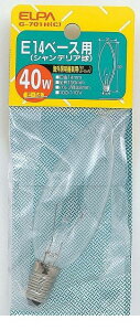 �����d�� ELPA G-701H-C �V�����f���AE14 40W G701HC