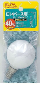 �����d�� ELPA G-802H-W E14�~�j�{�[��40W W G802HW