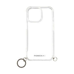 �y���F1�zPN25606I15PM ���� ����s�E�����[�J�[�����s�� PHONECKLACE �t�H���l�b�N���X �X�g���b�v�p�����O�t���N���A�P�[�X for iPhone 15 Pro Max �K���u���b�N�`���[��