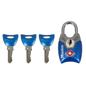 (LINE�N�[�|���L)MASTER LOCK 0071649298868 4689JADBLU �V�����_�[��TSA���b�N �u���[