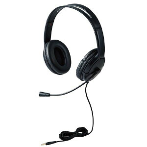ELECOM �G���R�� HS-HP07STBK �w�b�h�z�� �}�C�N�t�� �L��3�D5mm�ڑ� �X�e���I �m�C�Y�L�����Z�����O ��^�I�[�o�[�w�b�h�^�C�v �u���b�N HSHP07STBK