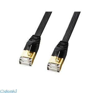 (LINE�N�[�|���L)�T�����T�v���C KB-FLU7-15BK CAT7�E���g���t���b�gLAN�P�[�u�� 15m�A�u���b�N KBFLU715BK �p�\�R�����Ӌ@�� SANWA SUPPLY ����