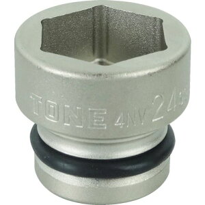 【即納在庫品】「直送」前田金属工業 TONE 4NV-24SS インパクト用ショートソケット 24mm4NV24SS