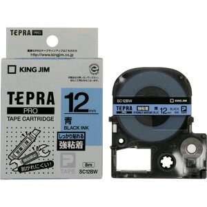 �y���[�݌ɕi�z�u�����v�L���O�W�� KING JIM SC12BW �e�v��PRO�e�|�v�J�|�g���b�W ��12mm ��