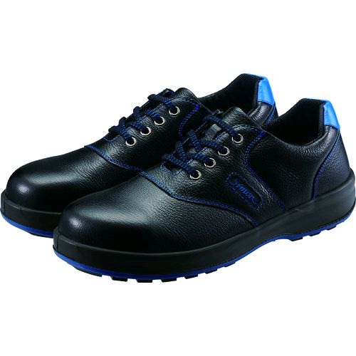 「直送」株 シモン シモン SL11BL26.0 安全靴 短靴 SL11－BL黒／ブルー 26．0c 400-7328