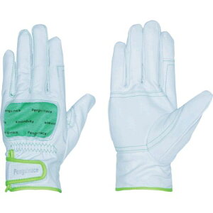 【即納在庫品】「直送」ペンギンエース TH-506-M 国産牛本革手袋 袖口マジックタイプ レスキュー グリーン MTH506M