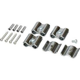 【即納在庫品】「直送」光 JA-82 メッシュパネル用パーツ ジョイント金具 クローム 8φ用 4P JA82