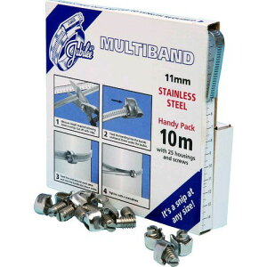 �y���[�݌ɕi�z�u�����vJUBILEE MB1806 �}���`�o���h�{�X�N�����[�Z�b�g 11mm��10m SUS304 �o���h1�{�E������25�� JUBILEE�� �W���r���[ tr-8556228 SUS304MB1806