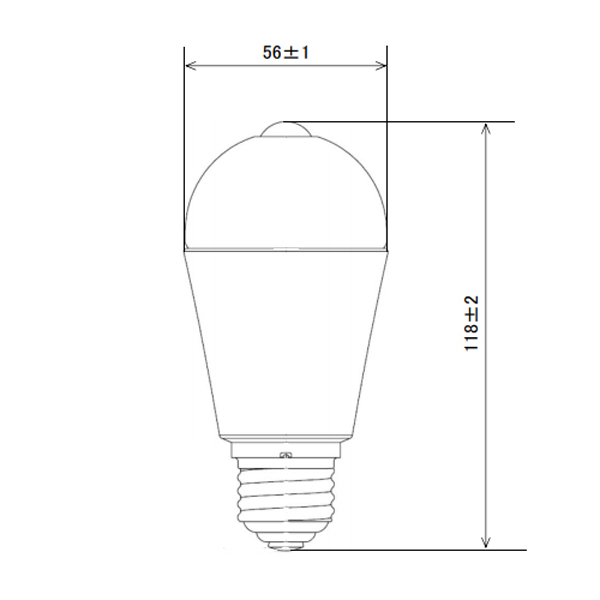 パナソニック LED電球 ひとセンサタイプ トイレ向け 40W形相当 昼光色