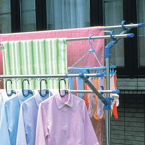 物干し竿 屋外 室内 伸縮 1.7〜3m ステンレス 丈夫 サビにくい ハンガー掛け付き ベランダ 物干し 伸縮物干し ベランダ物干し 洗濯物干し 室内物干し 部屋干し 梅雨 ステンレス物干し竿 アイ