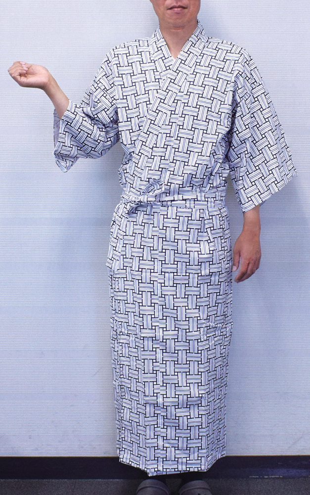 楽天市場】イワツキ ガーゼおねまき 紳士用 パジャマ 寝巻き 介護服