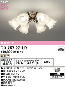 �y���������zN�敪 �I�[�f���b�N OC257271LR �i�����v�ʍ���j�wOC257271#�{NO295AL×6�x �V�����f���A �`8�� LED ���S�̃��[�J�[�ۏ�