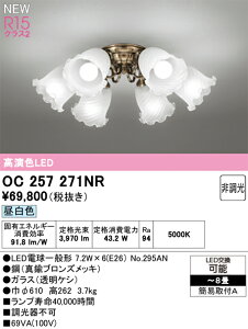 �y���������zN�敪 �I�[�f���b�N OC257271NR �i�����v�ʍ���j�wOC257271#�{NO295AN×6�x �V�����f���A �`8�� LED ���S�̃��[�J�[�ۏ�