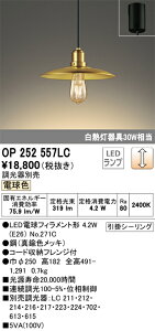 T�敪 �I�[�f���b�N OP252557LC �i�����v�ʍ���j�wOP252557#�{NO271C�x �y���_���g �����ݒ薳�� LED ���S�̃��[�J�[�ۏ�