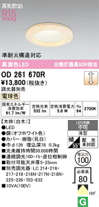 T�敪 �I�[�f���b�N OD261670R �_�E�����C�g ��ʌ` �y���C��SB�`�z �����_������ �����ݒ薳�� LED ���S�̃��[�J�[�ۏ�