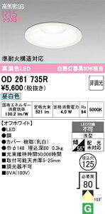 H�敪 �I�[�f���b�N OD261735R �_�E�����C�g ��ʌ` �y���C��SB�`�z �����_������ �����ݒ薳�� LED ���S�̃��[�J�[�ۏ�