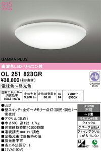 T�敪 �I�[�f���b�N OL251823GR �V�[�����O���C�g �����R���t �`8�� LED ���S�̃��[�J�[�ۏ�