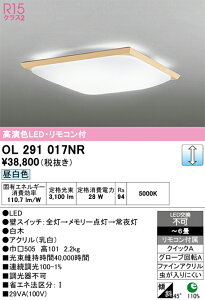 H�敪 �I�[�f���b�N OL291017NR �V�[�����O���C�g �����R���t �`6�� LED ���S�̃��[�J�[�ۏ�