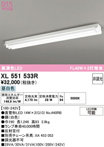 H�敪 �I�[�f���b�N XL551533R �i�����v�ʍ���j�wXL551533#Y�{NO440RB×2�x �x�[�X���C�g ��ʌ` �����ݒ薳�� LED ���S�̃��[�J�[�ۏ�
