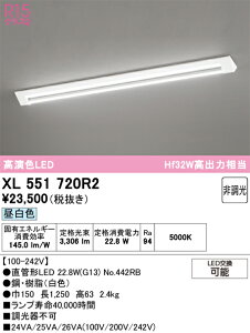 N�敪 �I�[�f���b�N XL551720R2 �i�����v�ʍ���j�wXL551720#Y�{NO442RB�x �x�[�X���C�g ��ʌ` �����ݒ薳�� LED ���S�̃��[�J�[�ۏ�
