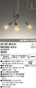�y���������zT�敪 �I�[�f���b�N OC257051LC1 �i�����v�ʍ���j�wOC257051#�{NO271E×3�x �V�����f���A �����ݒ薳�� LED ���S�̃��[�J�[�ۏ�