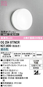 �y���������z �I�[�f���b�N T�敪 OG254977NCR-SF �i�����v�ʍ���j�wOG254977#�{NO293TN�x �|�[�`���C�g �����ݒ薳�� LED ���S�̃��[�J�[�ۏ�
