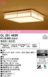 �y���������zN�敪 �I�[�f���b�N OL251493R �V�[�����O���C�g �����R���t �`14�� LED ���S�̃��[�J�[�ۏ�