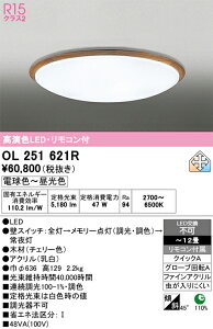 �y���������zN�敪 �I�[�f���b�N OL251621R �V�[�����O���C�g �����R���t �`12�� LED ���S�̃��[�J�[�ۏ�