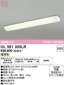 H�敪 �I�[�f���b�N OL551335LR �i�����v�ʍ���j�wOL551335#Y�{NO440RE×2�x �L�b�`�����C�g �����ݒ薳�� LED ���S�̃��[�J�[�ۏ�