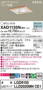 �y���������z �p�i�\�j�b�N XAD1135NCE1-SF �wLGD9105�{LLD2020MNCE1�x�i�����v�ʍ���j �_�E�����C�g ��ʌ` �y���C��SB�`�z �����_������ �����ݒ薳�� LED T�敪 ���S���[�J�[�ۏ�