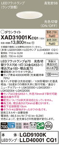 �y���������z �p�i�\�j�b�N XAD31001KCQ1-SF �wLGD9100K�{LLD40001CQ1�x�i�����v�ʍ���j �_�E�����C�g �y���C��SB�`�z �����ݒ薳�� LED T�敪 ���S���[�J�[�ۏ�