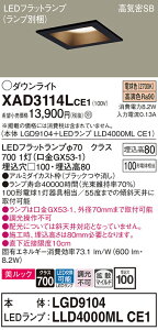 �y���������v25,001�~�ȏ㑗�������z�p�i�\�j�b�N XAD3114LCE1 �wLGD9104�{LLD4000MLCE1�x�i�����v�ʍ���j �_�E�����C�g ��ʌ` �y���C��SB�`�z �����_������ �����ݒ薳�� LED T�敪 ���S���[�J�[�ۏ�