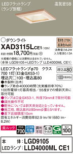 �y���������v25,001�~�ȏ㑗�������z �p�i�\�j�b�N XAD3115LCE1 �wLGD9105�{LLD4000MLCE1�x�i�����v�ʍ���j �_�E�����C�g ��ʌ` �y���C��SB�`�z �����_������ �����ݒ薳�� LED T�敪