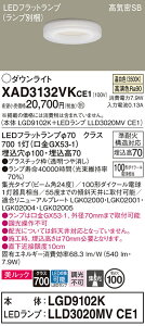 �y���������z �p�i�\�j�b�N XAD3132VKCE1-SF �wLGD9102K�{LLD3020MVCE1�x�i�����v�ʍ���j �_�E�����C�g �y���C��SB�`�z �����ݒ薳�� LED T�敪 ���S���[�J�[�ۏ�