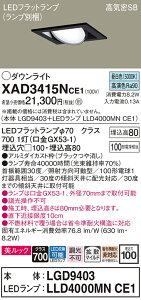 �y���������z �p�i�\�j�b�N XAD3415NCE1 �wLGD9403�{LLD4000MNCE1�x�i�����v�ʍ���j �_�E�����C�g ���j�o�[�T�� �y���C��SB�`�z �����_������ �����ݒ薳�� LED T�敪