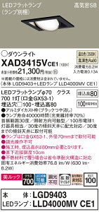 �y���������z �p�i�\�j�b�N XAD3415VCE1-SF �wLGD9403�{LLD4000MVCE1�x�i�����v�ʍ���j �_�E�����C�g ���j�o�[�T�� �y���C��SB�`�z �����_������ �����ݒ薳�� LED T�敪 ���S���[�J�[�ۏ�