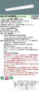 �y���[�J�[�������i�z�y���������v25,001�~�ȏ㑗�������z N�敪 �p�i�\�j�b�N�{�ݏƖ� XFX450WEWLR9 �wNNLK41511J�{NEL4500EWLR9�x�iXLX450WEWTLR9��֕i�j �x�[�X���C�g ��ʌ` �����ݒ薳�� LED ���S�̃�