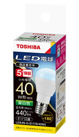 東芝 LED電球ミニクリプトン形配光角約180度タイプ40W形 E17 昼白色LDA4N-G-E17/S/40W2
