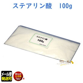 ろうそく ステアリン酸 100g 121-60 東海製蝋 日本製 蝋燭 キャンドル 材料 ローソク ロウ 蝋 ろう Made in Japan 手づくり キット 工作 自由研究 Candle 型抜き