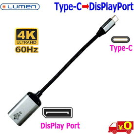 Lumen ルーメン LAD-4K60CMDF USB Type C 端末機器 動画を 大画面 DisplayPort モニターに映す 60Hz Thunderbolt 3 対応【送料無料n】USB TypeC to Display Port