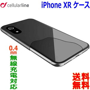 Cellularline ZERO iPhone XR �P�[�X ���� 0.4mm ���� Qi �[�d �X���� �X�}�z�P�[�X ������ �J�o�[ �P�[�X ������� �l�C�y��������n�ziPhone XR case