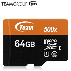 Team Micro SDXC カード SDアダプタ付 64GB UHS-1 UHS-1タイプ TUSDX64GUHS03【送料無料nポスト投函】 micro sdxc card