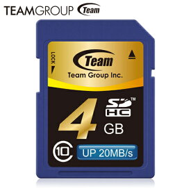 Team SDHC SDカード メモリーカード SDHCカード 4GB Class10 20Mb/s TG004G0SD28K【送料無料nポスト投函】sdhc card