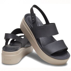 クロックス ブルックリン ロー ウェッジ ウィメン Black 黒 crocs レディース 人気 おすすめ 厚底 可愛い 23 24 25 プレゼント ギフト 母の日 かわいい サンダル 夏コーデ