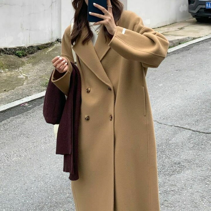 楽天市場】ウールコート ウール ロングコート ゆったり アウター  