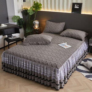 【送料無料】ベッドスカート ボックスシーツ 暖かい マイクロファイバー マットレスカバー フリル付き 敷パッド一 キルティング あったかい シーツ 洗える ベッドシーツ 冬用 ベッドカバー