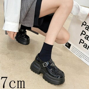 2023新作 シューズ レディース 靴 くつ クツ パンプス ローファー おでこ靴 メリージェーン ストラップ付き ラウンドトゥ シンプル 厚底 太ヒール ごつい ごつめ 脚長 美脚 ゴスロリ ロリータ