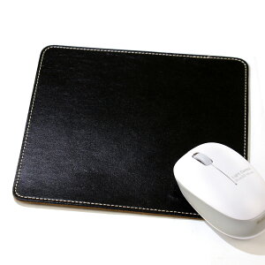 マウスパッド 革 日本製 本革 プレゼント ギフト 祝い 姫路レザー パソコン デスク 机 オフィス おしゃれ 裏表革張り (スムース革)